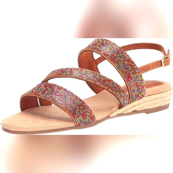 (5-2885) Easy Street Women's Radical Wedge Sandal Sz 11 - Picture 1 of 9